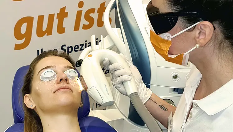 IPL Behandlung von Trockenen Augen bei MUNICH EYE