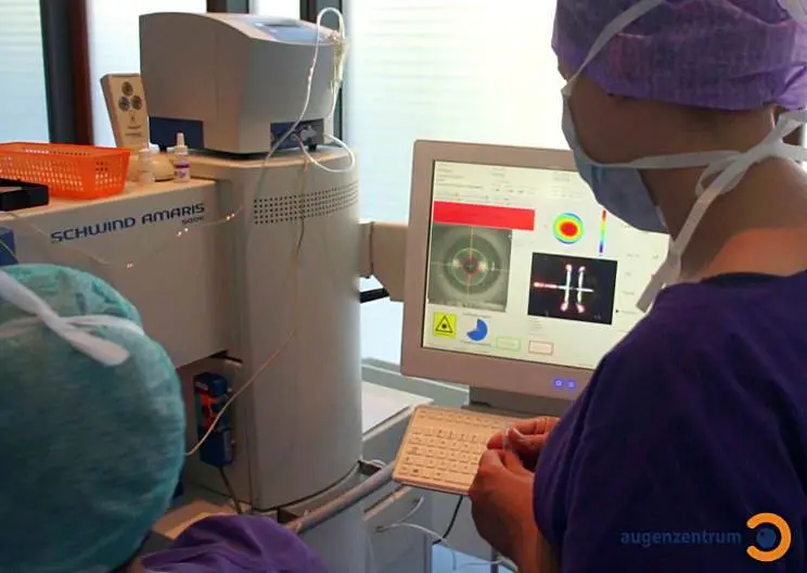 SCHWIND AMARIS Excimer Laser während einer LASIK OP