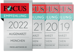 Focus Empfehlung 2022 Augenarzt Prof. Parasta, München
