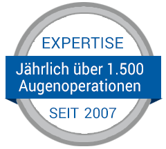 Erfahrung Augenoperationen Erfahrung: jährlich über 1500 Augenoperationen - seit 2007